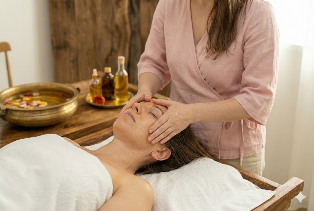 Shiro Abhyanga Massage Tête